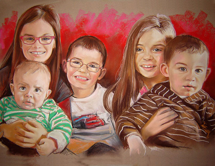 petits enfants pastel couleur